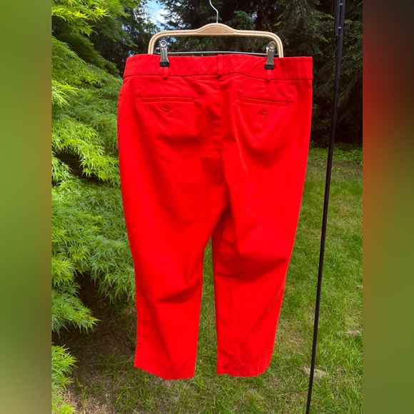 NWOT TALBOTS RED CHINO SKIMMER PANT - Picture 8 of 11